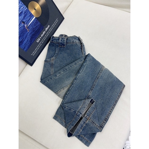 B221美式ins高街暗黑宽松直筒弯刀牛仔裤 LK25597-特P38控78图片