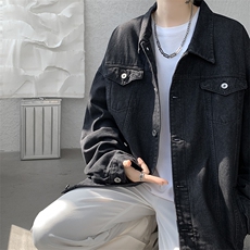 牛仔夹克男秋季新款港风宽松大码外套上衣S608-P68，男装夹克，星座214-3