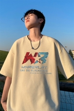 量大优！供视频！港风华夫格短袖T恤半袖男HT227-特P18，男装T恤，电商B367