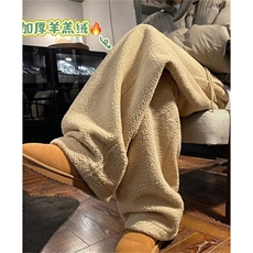 摇粒绒裤子男冬季宽松加绒加厚保暖棉裤直筒休闲长裤KX1552，男装棉衣，星座1116A（原606A-3）