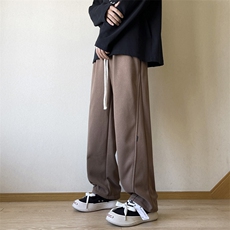 垂感男秋季潮牌卫裤日系宽松直筒运动阔腿休闲裤K7367-P30，男装休闲裤，星座512-3