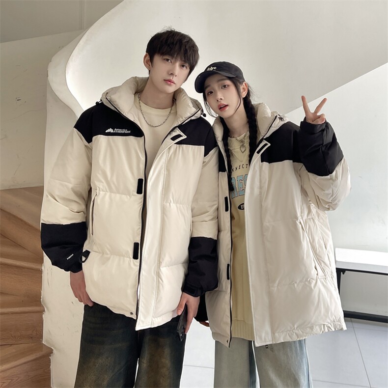 羽绒服男冬季新款港风宽松白鸭绒情侣外套YR920-P160(控价208元）图片