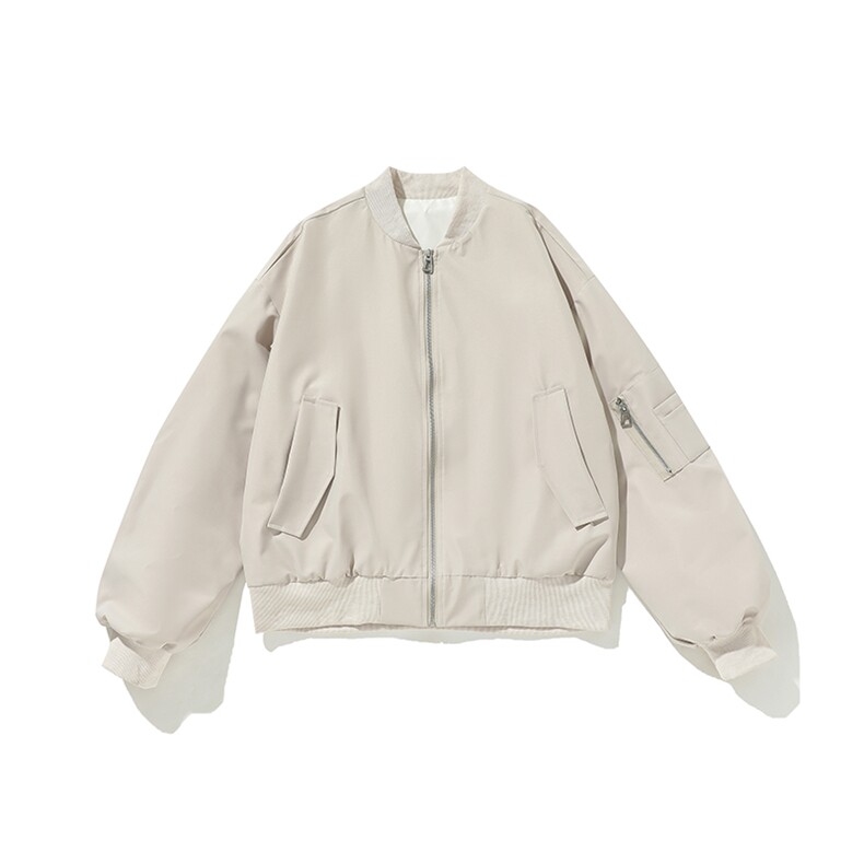 白底-美式高级感飞行员夹克棒球服男 9017-P68图片