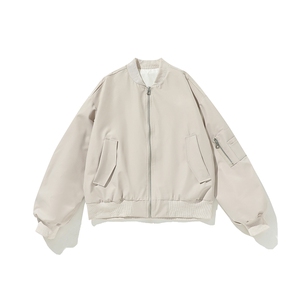 白底-美式高级感飞行员夹克棒球服男 9017-P68图片