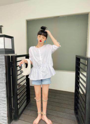 洗水棉小衫，女装，依纤