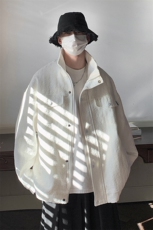 INCLEA美式复古工装外套男春秋新款潮牌压花设计宽松大码夹克，男装夹克，星座226-2