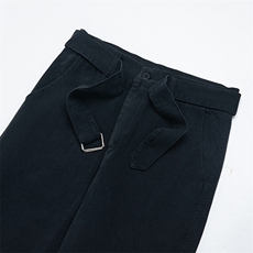 白底阿苏特染重工水洗休闲裤长裤微喇裤子A014-DY25202-P70控98，男装休闲裤，电商A014