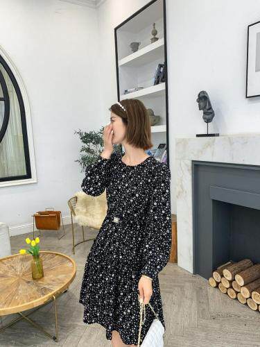 秋装时尚经典连衣裙显瘦，女装连衣裙，圣·雅姿