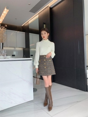 冬季新款半裙S—XXL，女装半身裙，束索