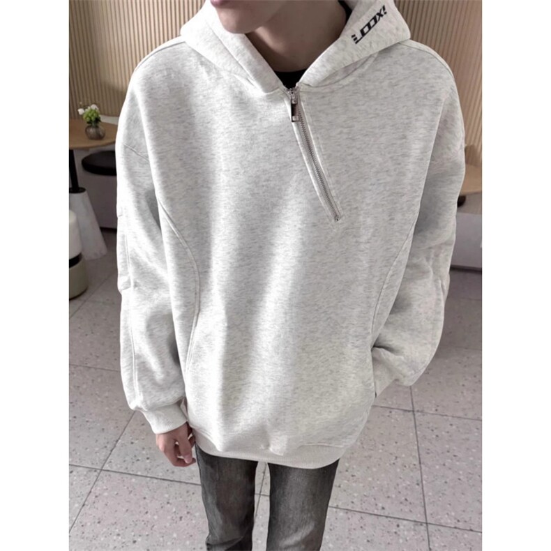 JY746-P49美式重磅斜拉链字母刺绣卫衣,男装卫衣,星座1501-3