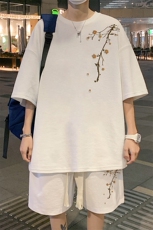 套装！华夫格套装短袖T恤短裤男TZ216-特P38，男装T恤，电商B367