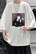 Q11122-P30春夏季七分袖t恤男大码五分袖男短袖中袖大皂风，男装T恤，电商A040