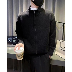 针织开衫外套男士春秋冬季慵懒风外穿宽松休闲毛衣 M5004图片