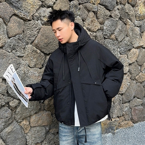 2025冬季标90绒连帽白鸭绒羽绒服大码 375-p370图片