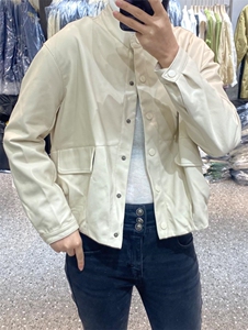 2023春季新款韩版修身时尚高级感皮衣外套,女装皮衣,L·H·X