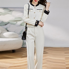 现货小香风职业两件套时尚女装，女装套装/套裙，素月