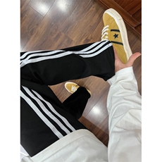 【有货】三条杠裤子男夏季直筒休闲美式高街条纹运动裤WK01CC-P48，女装休闲裤，星座1007（原301D）