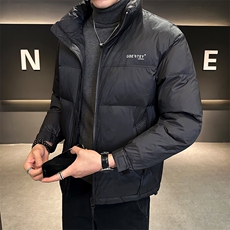 2024店主风冬季新款纯色立领高级感羽绒服加厚外套男YR8099-P135，男装羽绒服，电商A413