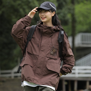 外27-2GANYOU日系纯色工装冲锋夹克JK57-P135图片
