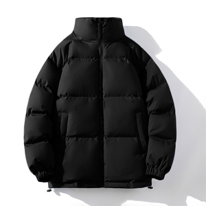 二开光版冬季纯色棉衣男棉服潮加厚棉袄A266-P03-P30特批黑色P35图片