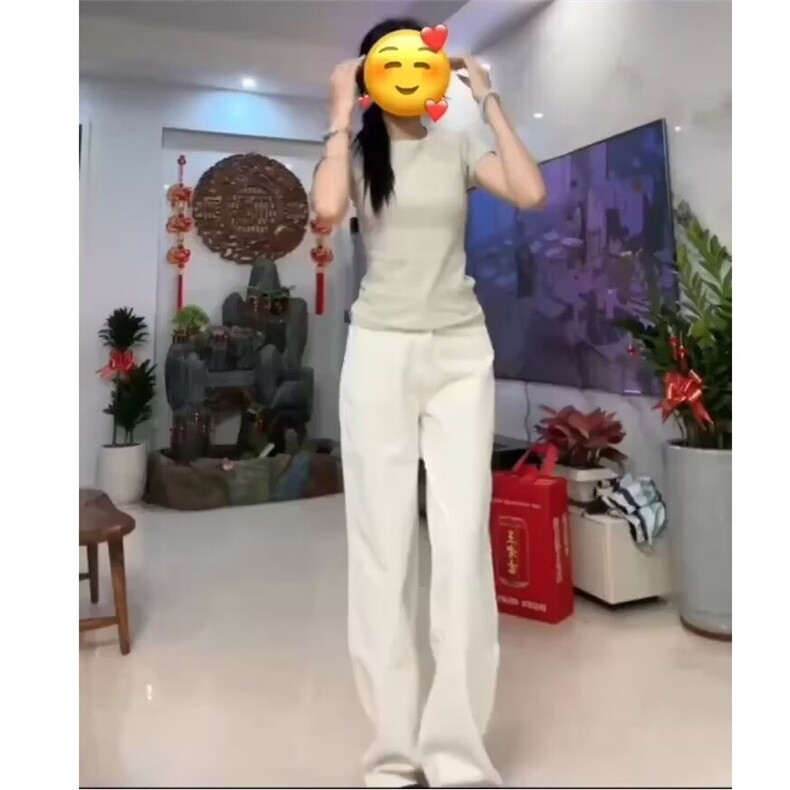纯色港风微喇叭牛仔裤2025时尚美式高街高级感痞帅裤子XXN28,男装牛仔裤,星座208-5