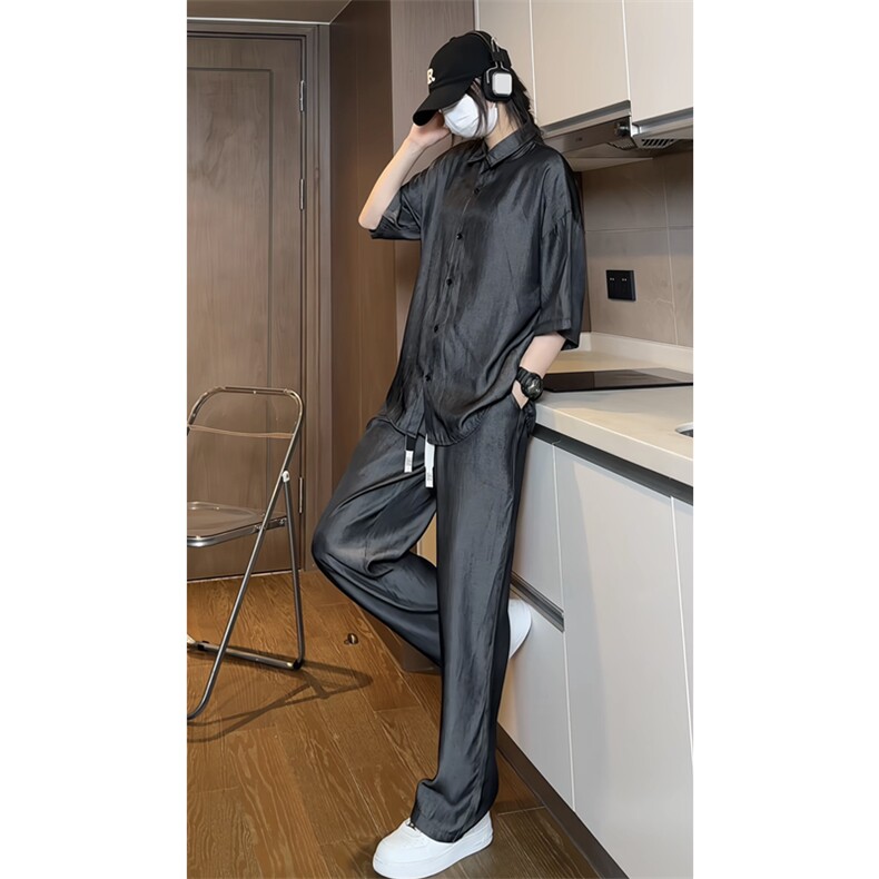 极光冰丝薄款可变色套装XC190-特P60裤XK189-P30衬衫CS188-P30，男装衬衫，星座1213