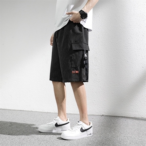货足8XL-M 美式免烫垂感五分裤男2023夏季新款高街胖子短裤加大码图片