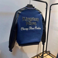 1506-1/BF9021/P99忧郁蓝调芝加哥棒球服外套短款cleanfit风夹克，男装夹克，星座1506-1