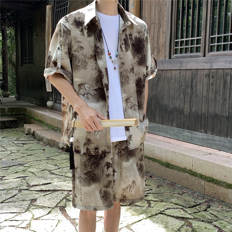 1山水套装TZ77823特P50衬衫DCS77824特P30DK77825特P20套装控98,男装衬衫,星座226-2