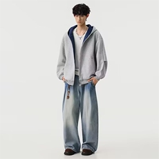 1506-1/WW151/P47连帽开衫卫衣夹克男春秋季美式复古，男装夹克，星座1506-1