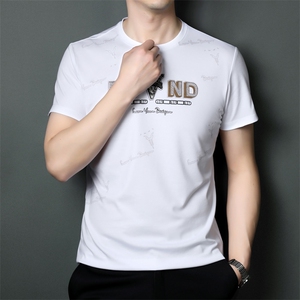 SQY9820男式2023年夏季新款T恤男短袖商务时尚休闲体恤男装P55图片