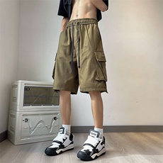 工装短裤男港风潮流大口袋个性帅2024夏季新款ins五分裤K4079-P39，男装休闲裤，星座412-3