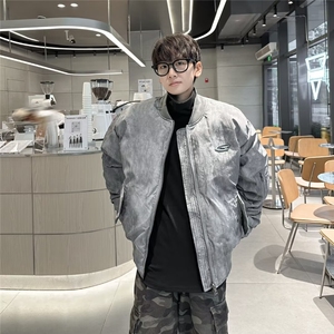 【有货】D8152-P90美式棉衣男设计感飞行员棒球服嘻哈冬季棉服图片