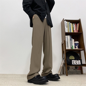西装裤男直筒长裤子休闲小众垂感高街宽松百搭长裤子XK302-P50图片