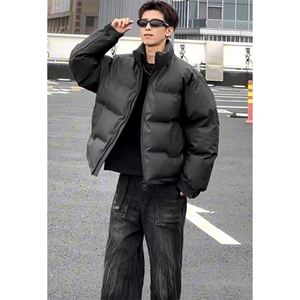 现货网图切片慎用刺绣PU皮棉服棉袄加厚保暖外套MY758-P108