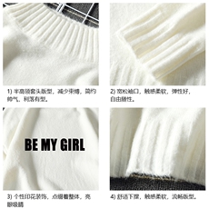 M18004-P45加绒款-P65半高领毛衣男士大码针织衫男毛线衣男线衫，男装针织衫/毛衣，电商A040A