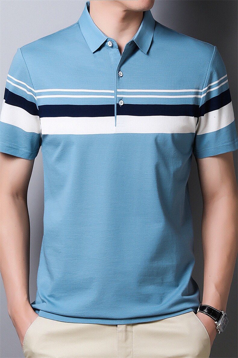 短袖t恤男POLO衫翻领夏季新款衣服打底衫时尚男士上衣男装衣服，男装T恤，电商B212（原钱塘6029）