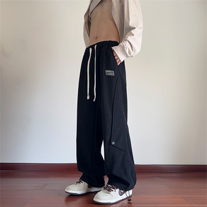秋冬季美式高街工装休闲潮牌运动青少年裤子XZ301b-2-CK713P30图片