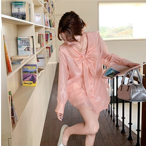 2025夏装新款清凉透气设计感防晒衬衫两件套2321-P145-K218图片