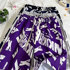 特批22男装夏季冰丝新款潮流休闲百搭花短裤五分男裤DK002P-22，男装牛仔裤，电商A128