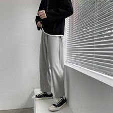 2023春季冰丝裤新款运动九分裤舒适直筒裤1216-特批：20，男装休闲裤，星座718-1
