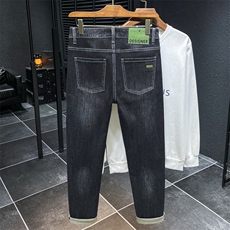 1506-1/K1691/P44款男士ins牛仔裤男高街弹力潮牌修身小脚潮流，男装牛仔裤，星座1506-1