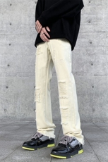 美式高街宽松牛仔裤潮流破洞休闲裤A161-S2335-P55，男装牛仔裤，电商A161