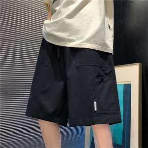 裤子男夏季日系工装直筒短裤宽松五分裤运动休闲裤潮DK0730-P30图片