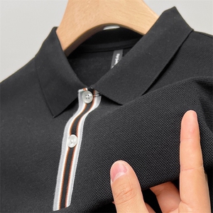 男士短袖t恤polo衫简约时尚宽松翻领POLO衫体恤上衣服纯棉半截袖图片