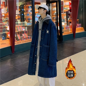 FY647J-P98-限价158 羊羔绒外套长款棉服新款潮冬装流行cityboy图片