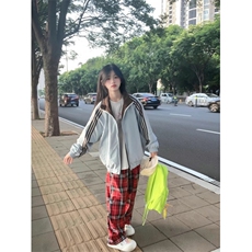 5379-P73原版做工两面穿连帽拉链卫衣外套男女同款，女装卫衣/绒衫，星座617A-2
