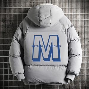 加厚加绒连帽衣男大码服男面包服男 MY16260-P100 网格挂拍图片