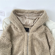 美式复古羊羔毛棉衣男冬季潮加厚慵懒风毛毛棉服痞帅保暖情侣外套，男装棉衣，星座1210-1