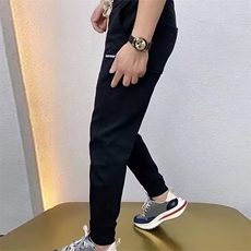 百搭卫裤宽松弹力小脚运动长裤常规束脚裤宽松型春秋束脚青少年潮，男装休闲裤，星座506A